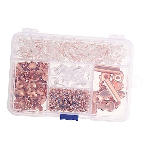 Gadpiparty 1 Satz Metallische Büroklammern Set Dekorative Binder Clips Roségold für Dokumente Geld und Bürobedarf Vielseitige Paper Clips für Notizen und Bastelarbeiten von Gadpiparty