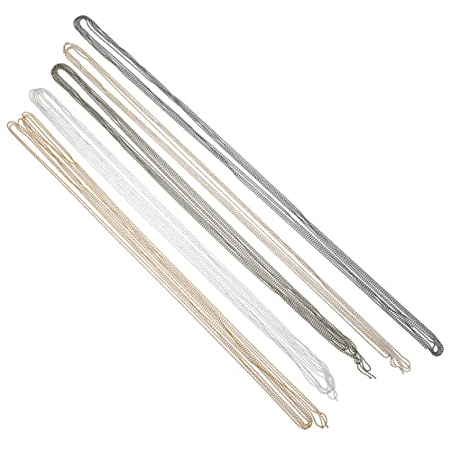 Gadpiparty 1 Satz Metallkettenperlenkette Perlenstrang Schlüsselanhänger Mit Kugelkette Kette Für Die Schmuckherstellung Perlenkette Aus Metall Kettenmasse Kupferbeschichtetes Eisen 5 Stück von Gadpiparty