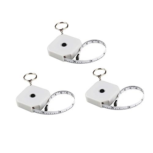 Gadpiparty 1 Satz Mini Maßband Für Körper Flexibles Tragbares Und Einziehbares Bandmaß Quadratisches Design Für Präzise Messungen Für Fitness Und Mode Schlüsselanhänger Für Einfache 3 Stück von Gadpiparty