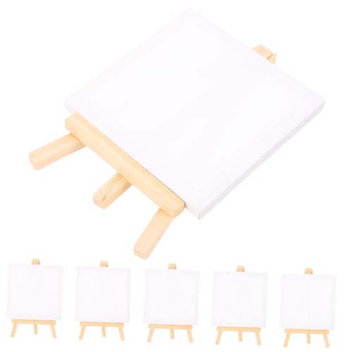 Gadpiparty 1 Satz Mini Staffelei für Diy Malprojekte Teiliges mit Multifunktionalen Mini Leinwänden und Stabilen Holzstaffeleien Ausstellen von Kunstwerken von Gadpiparty
