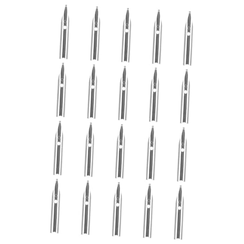 Gadpiparty 1 Satz Multifunktionale Stiftspitze Kalligraphie Stiftspitzen Schreiben Federn Für Stift Ersatzfedern Für Füllfederhalter Stiftspitzen-werkzeug Stiftnibs Silber 20 Stück von Gadpiparty