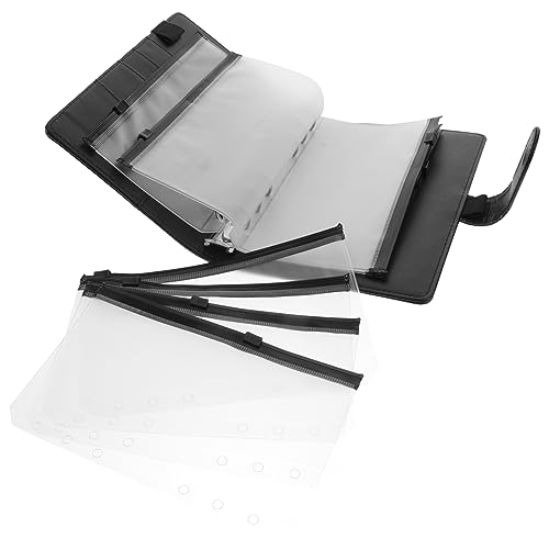 Gadpiparty 1 Satz Nachfüllbarer Hand Ledger Notizbuch mit Dekorativen Taschen Geldbudget Planer für Diy Tragbarer Organizer aus PU Leder zur Ausgabenverfolgung und Finanziellen Planung von Gadpiparty