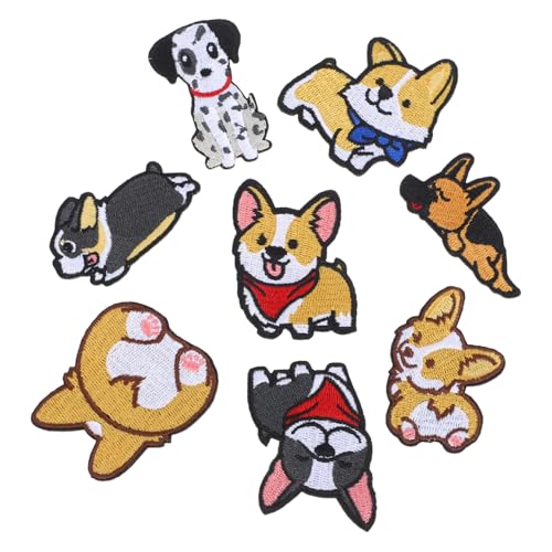 Gadpiparty 1 Satz Niedliche Stickapplikationen Für Kleidung Diy Bügeleisen Patches Zum Abdecken Von Löchern Und Flecken Vielseitige Stoffaufnäher Für Taschen Schuhe Und Hüte 8 Stück von Gadpiparty