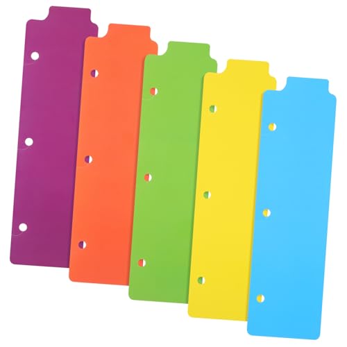 Gadpiparty 1 Satz Ordner-lesezeichen Notizbuchteiler Mit Laschen Mini -binder -teiler Loseblatt-marker 5 Tab-teiler Gestanzte Ordnerteiler Notizblock-trennlaschen Abs 5 Stück von Gadpiparty