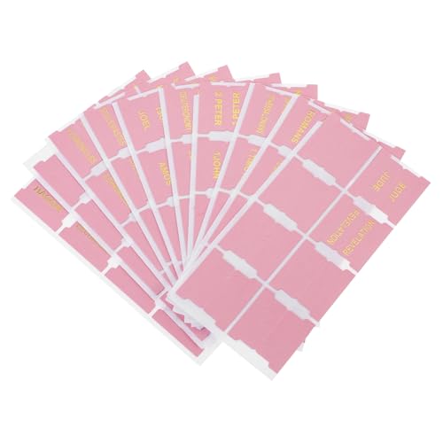 Gadpiparty 1 Satz PU Bible Index Tabs Praktische Leder Lesezeichen für Bibelstudium Index Leere Etiketten für Männer und Frauen für Schüler und Bibelenthusiasten von Gadpiparty