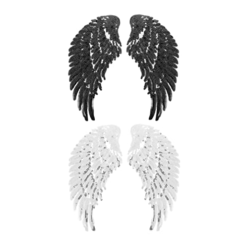 Gadpiparty 1 Satz Pailletten Aufnäher Wing Design Für Kleidung Diy Applikationen Zur Dekoration Von Kleidung Handwerk Und Accessoires Schwarz Silber 2 Stück Gadpiparty 1 Satz Pailletten Aufnäher Wing Design Für Kleidung Diy Applikationen Zur Dekoration Von Kleidung Handwerk Und Accessoires Schwarz Silber 2 Stück von Gadpiparty