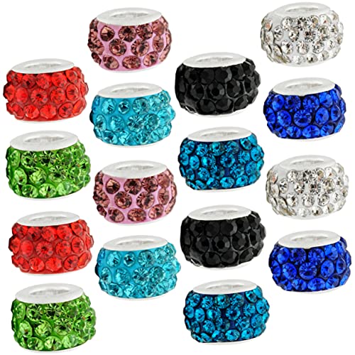 Gadpiparty 1 Satz Perlenarmbandzubehör Herstellung Handwerk Schüttgut Ästhetisch Schmuck Perlenabstandshalter Für Armbänder Armband Lose Perlen Ein Strassstein Zufällige Farbe 200 Stück von Gadpiparty