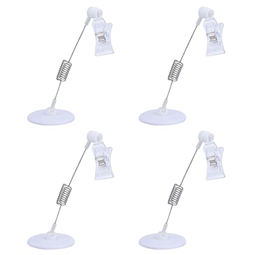 Gadpiparty 1 Satz Praktischer Displayhalter Für Zeichen Anzeigeständer Schild Etikettenhalter Zeichen Stehen Namensclip Rack Ausstellen Werbeclip Edelstahl Usw. 5 Stück von Gadpiparty