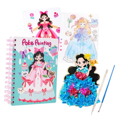Gadpiparty 1 Satz Prinzessin Dress-up- punktieren Malerei unfertiges Handarbeitswerkzeug Kinderhandwerkzeug Malset für Zeichnungsmittel Pannenlackiersets Papier Gadpiparty 1 Satz Prinzessin Dress-up- punktieren Malerei unfertiges Handarbeitswerkzeug Kinderhandwerkzeug Malset für Zeichnungsmittel Pannenlackiersets Papier von Gadpiparty