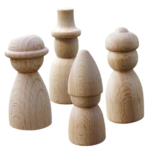 Gadpiparty 1 Satz Puppenspielzeug Peg People Zum Bemalen Peg Dolls Peg Doll Bodys Woody Ornament Haben Unfertige Peg People Mini Peg People Figuren People Figures People 4 Stück Gadpiparty 1 Satz Puppenspielzeug Peg People Zum Bemalen Peg Dolls Peg Doll Bodys Woody Ornament Haben Unfertige Peg People Mini Peg People Figuren People Figures People 4 Stück von Gadpiparty