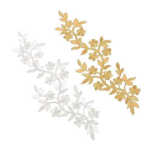 Gadpiparty 1 Satz Rattan Aufnäher Goldene Und Silberne Stickerei Patches Für Kleidung Diy Dekoration Aufbügelbar Und Accessoires Für Taschen Hüte Und Mehr 2 Stück Gadpiparty 1 Satz Rattan Aufnäher Goldene Und Silberne Stickerei Patches Für Kleidung Diy Dekoration Aufbügelbar Und Accessoires Für Taschen Hüte Und Mehr 2 Stück von Gadpiparty
