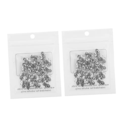 Gadpiparty 1 Satz Retro Elefantenperlen Diy Schmuckperlen Legierung Für Armbänder Und Ohrringe Hochwertige Bastelperlen Für Kreative Projekte 40 Stück von Gadpiparty