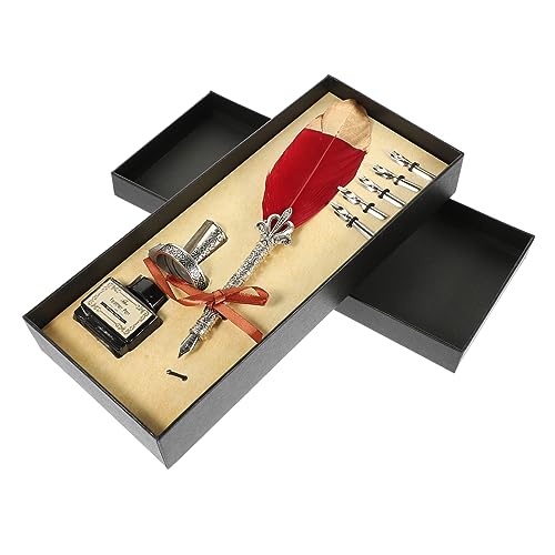 Gadpiparty 1 Satz Retro Feder Füllfederhalter mit Kreatives Kalligraphie Feder für Studenten und Schreibliebhaber Design Komfortables Schreiben für Handwerk von Gadpiparty