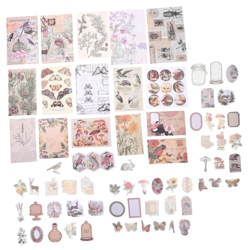 Gadpiparty 1 Satz Retro Hand Account Aufkleber Diy Scrapbook Aufkleber Ästhetische Notizbuch Sticker für Journaling Personalisierte Gestaltung Hochwertiges Papiermaterial von Gadpiparty