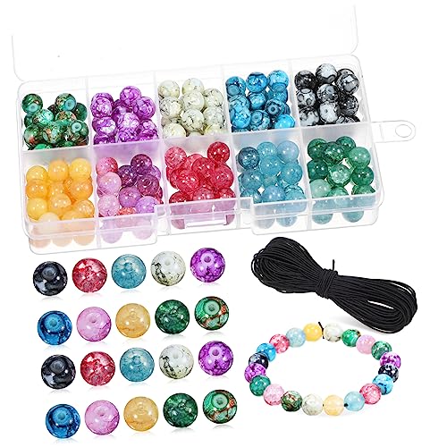 Gadpiparty 1 Satz Runde Perlen Für Schmuckherstellung Kristallperlen Mit Elastischer Schnur Bastelzubehör Für Armbänder Und Diy Projekte 200 Stück Gadpiparty 1 Satz Runde Perlen Für Schmuckherstellung Kristallperlen Mit Elastischer Schnur Bastelzubehör Für Armbänder Und Diy Projekte 200 Stück von Gadpiparty