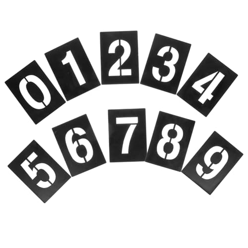 Gadpiparty 1 Satz Schablonen Wiederverwendbare Schablonen für Malerei und Beschriftung Hohe Ziffern für Hausnummern und Adressmarkierung Leicht und Tragbar Gadpiparty 1 Satz Schablonen Wiederverwendbare Schablonen für Malerei und Beschriftung Hohe Ziffern für Hausnummern und Adressmarkierung Leicht und Tragbar von Gadpiparty
