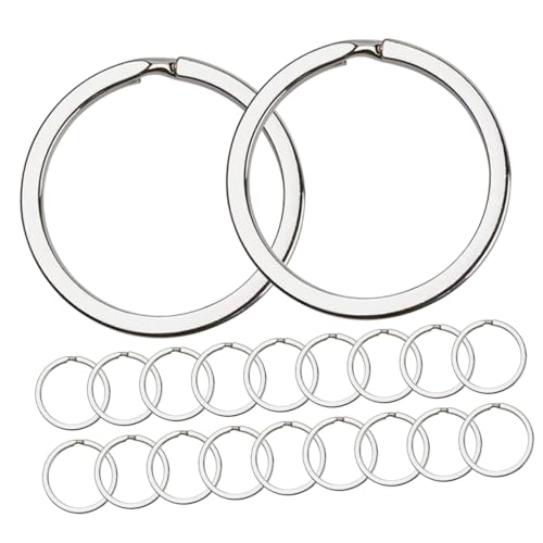 Gadpiparty 1 Satz Schlüsselanhänger Biegeringe Für Die Schmuckherstellung Schlüsselringe Schlüsselring-clips Geteilter Schlüsselring Schlüsselbund Runde Ringe Metall 40 Stück von Gadpiparty