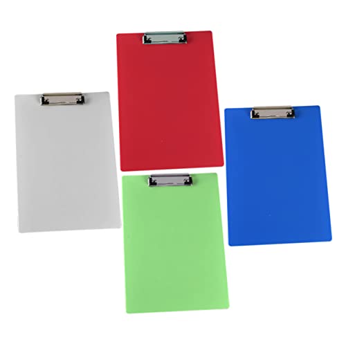 Gadpiparty 1 Satz Schreibunterlagen Klemmbrett Aus Kunststoff Tragbare Clipboards Mit Clips Für Schule Und Büro Vielseitige Verwendung Als Schreibbrett Und 4 Stück von Gadpiparty