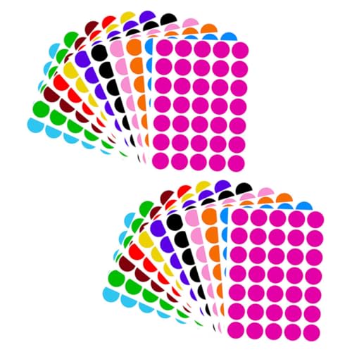 Gadpiparty 1 Satz Selbstklebende Farbige Runde Aufkleber Dot Sticker Für Markierung Sortierung Und Versiegelung Für Büro Schule Und Freizeit Mischfarben 420 Stück von Gadpiparty
