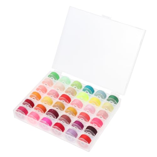 Gadpiparty 1 Satz Sewing Machine Thread Farben Quilting und Bobbin Threads mit Praktischer Aufbewahrungsbox für Einfache Handhabung und Kompatibilität mit Verschiedenen Nähmaschinen von Gadpiparty