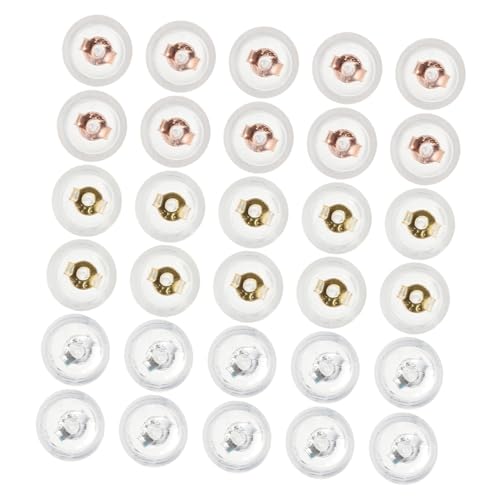 Gadpiparty 1 Satz Silikon Ohrringstopper Hypoallergene Ohrring Rückseiten Für Sicheres Diy Schmuckzubehör Design Für Ohrstecker 30 Stück Gadpiparty 1 Satz Silikon Ohrringstopper Hypoallergene Ohrring Rückseiten Für Sicheres Diy Schmuckzubehör Design Für Ohrstecker 30 Stück von Gadpiparty
