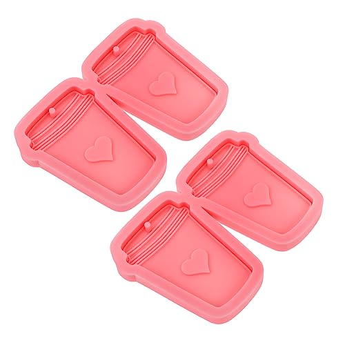 Gadpiparty 1 Satz Silikon Schlüsselanhänger Gießformen Diy Herz Becher Moulds Für Schlüsselanhänger Und Anhänger Einfach Zu Bedienen Für Bastelprojekte 2 Stück von Gadpiparty