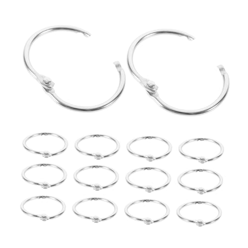 Gadpiparty 1 Satz Snap Stationery Circle Schlüssel Bindung Groß Bindemittel Lose Blattverschluss Loseblattring Clipringe Buchbinderinge Zu Öffnende Binderinge Silber Eisen 20 Stück Gadpiparty 1 Satz Snap Stationery Circle Schlüssel Bindung Groß Bindemittel Lose Blattverschluss Loseblattring Clipringe Buchbinderinge Zu Öffnende Binderinge Silber Eisen 20 Stück von Gadpiparty