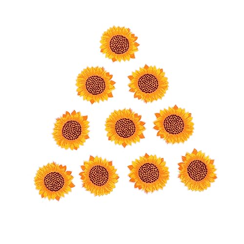 Gadpiparty 1 Satz Sonnenblumen Stickerei Patches Stoffaufnäher Für Kleidung Dekoration Und Handarbeiten Um Kleidung Zu Reparieren Verschönern Und Langlebig 10 Stück Gadpiparty 1 Satz Sonnenblumen Stickerei Patches Stoffaufnäher Für Kleidung Dekoration Und Handarbeiten Um Kleidung Zu Reparieren Verschönern Und Langlebig 10 Stück von Gadpiparty