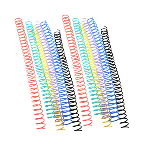 Gadpiparty 1 Satz Spulenbuch Aktenordner Kreise Bindemittel Spiralbindungsringe Bindungsspulen Spiral- Loseblatt-binderringe Aus Kunststoff Spiralbindungsspule Aus Kunststoff Plastik 12 Stück von Gadpiparty