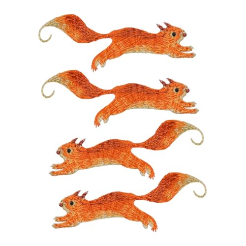 Gadpiparty 1 Satz Squirrel Patch Applikationen Für Kleidung Diy Tiermotive Flicken Zum Aufbügeln Zum Reparieren Von Löchern Und Dekorieren Von Kleidung Kissen Und Handarbeiten 4 Stück Gadpiparty 1 Satz Squirrel Patch Applikationen Für Kleidung Diy Tiermotive Flicken Zum Aufbügeln Zum Reparieren Von Löchern Und Dekorieren Von Kleidung Kissen Und Handarbeiten 4 Stück von Gadpiparty