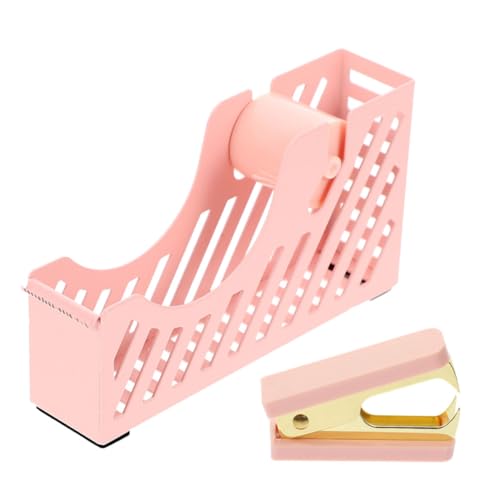 Gadpiparty 1 Satz Stapler und Klebebandspender Set Teiliges Bürobedarf Kit mit Heftklammern Entferner Set für Büro Zuhause und Kreative Projekte Leicht Lagern von Gadpiparty