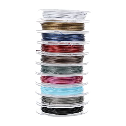 Gadpiparty 1 Satz Strang Schmuckdraht Für Diy Armbänder Bunte Handwerksmaterialien Für Kreative Schmuckgestaltungen 10 Rollen von Gadpiparty
