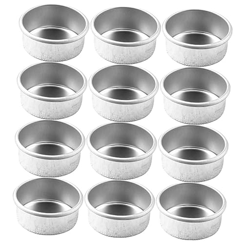 Gadpiparty 1 Satz Teelichthalter DIY Leere Tassen Kerzenhalter Teelichthalter Dosen Metall Kerzenbecher Kerzenständer Teelichthalter Kerzenständer Tasse Teelichtbehälter Silber 12 Stück von Gadpiparty