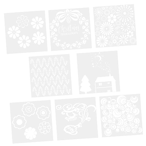 Gadpiparty 1 Satz Teiliges Blumenschablonen Für Malerei Wiederverwendbare Zeichenschablonen Für Wand Und Diy Projekte Fördert Kreativität Und Handwerkliche Fähigkeiten 12 Stück von Gadpiparty