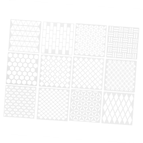 Gadpiparty 1 Satz Teiliges Diy Malschablonen Aus Hochwertigem Pet Vielseitige Geometrische Wand Und Fliesen Schablonen Für Üben Von Zeichentechniken Und Kreativer Heimdekoration 12 Stück Gadpiparty 1 Satz Teiliges Diy Malschablonen Aus Hochwertigem Pet Vielseitige Geometrische Wand Und Fliesen Schablonen Für Üben Von Zeichentechniken Und Kreativer Heimdekoration 12 Stück von Gadpiparty
