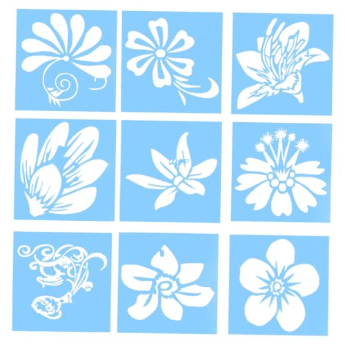 Gadpiparty 1 Satz Teiliges Diy Schablonen Für Kreative Malvorlagen Für Cake Design Wiederverwendbare Und Bastelschablonen Für Jungen Und Mädchen 9 Stück von Gadpiparty