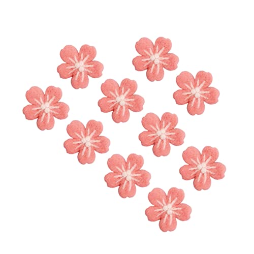Gadpiparty 1 Satz Teiliges Handgefertigte Wollfilzblumen Diy Schmuck Und Haarschmuckzubehör Für Kreative Bastelprojekte Und Hübsche Dekorationen 10 Stück von Gadpiparty