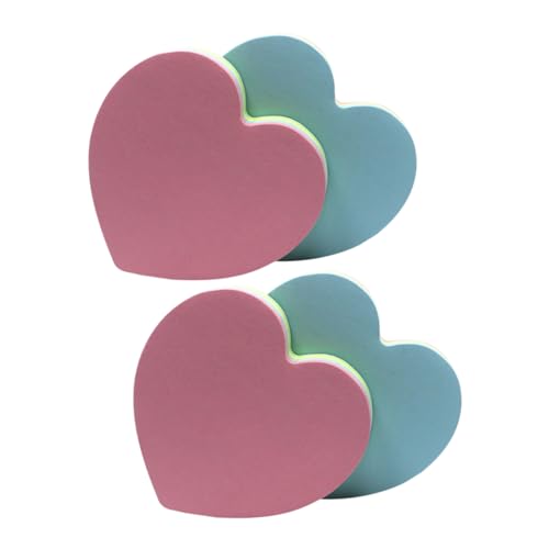 Gadpiparty 1 Satz Teiliges Herzförmige Haftnotizen Selbstklebende Notizzettel Für Büro Und Schule Praktische Und Beschreibbare Memo Pads Helle Farben Für Notizen Und Erinnerungen 4 Stück von Gadpiparty