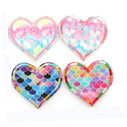 Gadpiparty 1 Satz Teiliges Herzförmiges Stickerei Applikationen Bunte Patches Für Diy Kleidung Accessoires Dekoration Umweltfreundliches Material Vielseitig Einsetzbar 9 Stück von Gadpiparty
