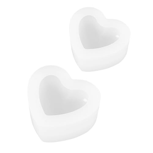 Gadpiparty 1 Satz Teiliges Herzform Silikon Gießform Für Diy Dekorationen Für Home Decors Und Ornamentale Bastelprojekte Langlebig Und Formstabil 2 Stück von Gadpiparty