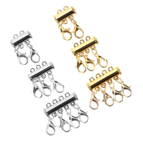 Gadpiparty 1 Satz Teiliges Magnetverschluss Für Ketten Mehrlagige Halskettenverbinder Diy Schmuckverschluss Für Armbänder Und Praktische Verbindungselemente Für Schmuckliebhaber 6 Stück von Gadpiparty