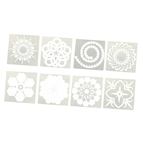 Gadpiparty 1 Satz Teiliges Mandala Schablonen Set Für Kreative Diy Projekte Wiederverwendbare Malvorlagen Für Kunsthandwerk Wandgestaltung Und Dekoration Weiß 12 Stück Gadpiparty 1 Satz Teiliges Mandala Schablonen Set Für Kreative Diy Projekte Wiederverwendbare Malvorlagen Für Kunsthandwerk Wandgestaltung Und Dekoration Weiß 12 Stück von Gadpiparty