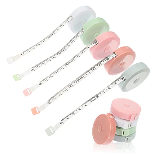 Gadpiparty 1 Satz Teiliges Maßband Einziehbares Flexibles Maßband Für Körper Und Stoffmessungen Praktisch Und Tragbar Und Hellrosa 5 Stück von Gadpiparty