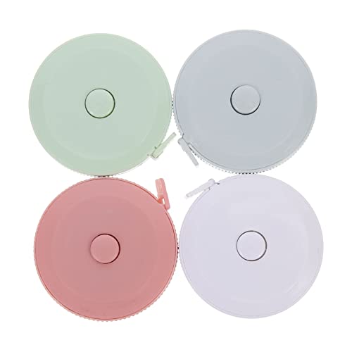 Gadpiparty 1 Satz Teiliges Maßband Flexibles Einziehbares Schneidermaßband Für Körper Und Kleidergrößen Vier Farben Praktisch Und Vielseitig Für Näharbeiten Und Heimgebrauch 4 Stück von Gadpiparty