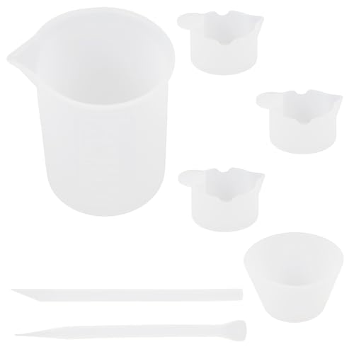 Gadpiparty 1 Satz Teiliges Messbecher Set für Epoxidharz Messbecher Rührstab Rührlöffel und Skalenbechern für Präzises Mischen und DIY Projekte von Gadpiparty