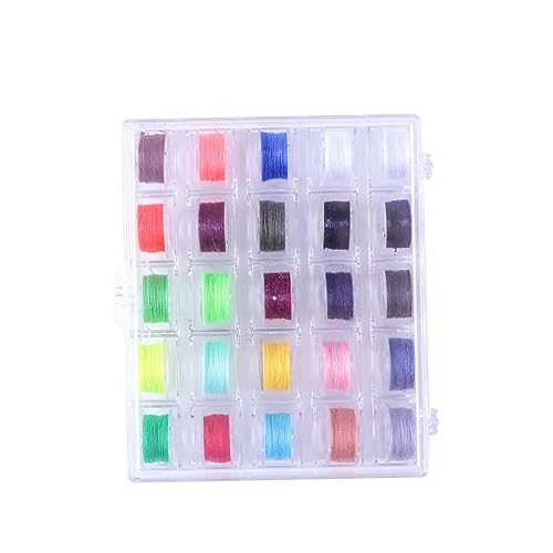 Gadpiparty 1 Satz Teiliges Nähmaschinen Spulen Set Mit Verschiedenen Farben Und Aufbewahrungsbehälter Für Näh Und Stickmaschinen Passend Für Heimnutzung 25 Stück Gadpiparty 1 Satz Teiliges Nähmaschinen Spulen Set Mit Verschiedenen Farben Und Aufbewahrungsbehälter Für Näh Und Stickmaschinen Passend Für Heimnutzung 25 Stück von Gadpiparty