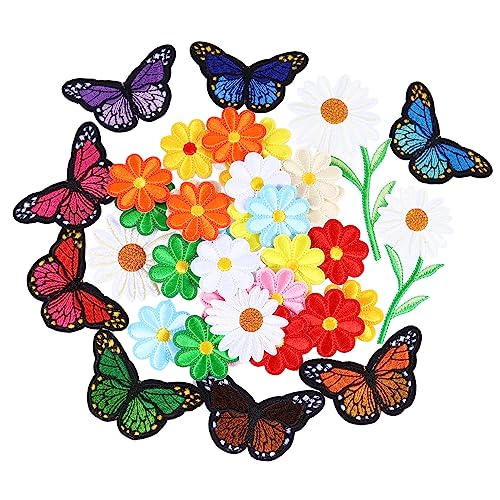 Gadpiparty 1 Satz Teiliges Schmetterlings Bügelpatches Diy Stoffaufnäher Mit Daisy Design Für Kleidungsgestaltung Und Reparaturen Einfach Anzubringen Und Hautfreundlich 39 Stück Gadpiparty 1 Satz Teiliges Schmetterlings Bügelpatches Diy Stoffaufnäher Mit Daisy Design Für Kleidungsgestaltung Und Reparaturen Einfach Anzubringen Und Hautfreundlich 39 Stück von Gadpiparty