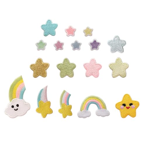 Gadpiparty 1 Satz Teiliges Selbstklebende Stickerei Patches Für Diy Bekleidung Cartoon Applikationen Designs Für Erwachsene Sicher Und Langlebig 17 Stück von Gadpiparty