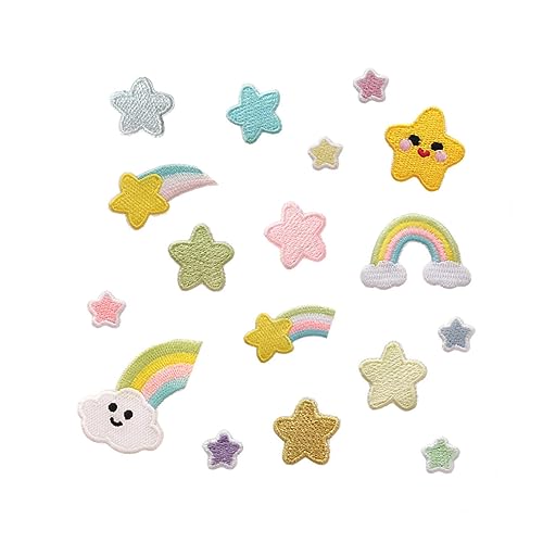 Gadpiparty 1 Satz Teiliges Set Cartoon Rainbow Stoffaufnäher Praktische Selbstklebende Applikationen Für Kleidung Und Taschen Für Diy Projekte Und Kreative Dekorationen 17 Stück Gadpiparty 1 Satz Teiliges Set Cartoon Rainbow Stoffaufnäher Praktische Selbstklebende Applikationen Für Kleidung Und Taschen Für Diy Projekte Und Kreative Dekorationen 17 Stück von Gadpiparty