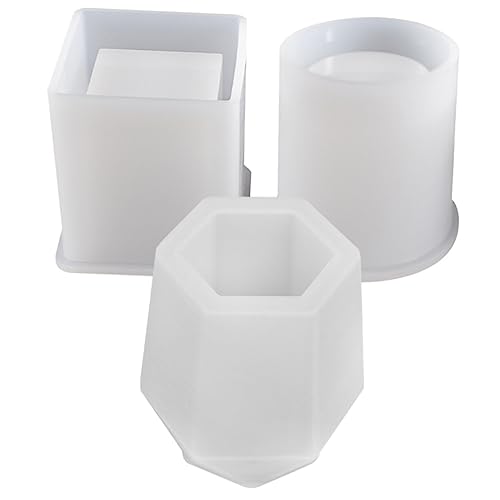 Gadpiparty 1 Satz Teiliges Silikon Gießform Für Stiftehalter Diy Vase Formen Für Bastelprojekte Und Wiederverwendbar Und Dekoration Einfach Zu Bedienen Für Anfänger 3 Stück von Gadpiparty